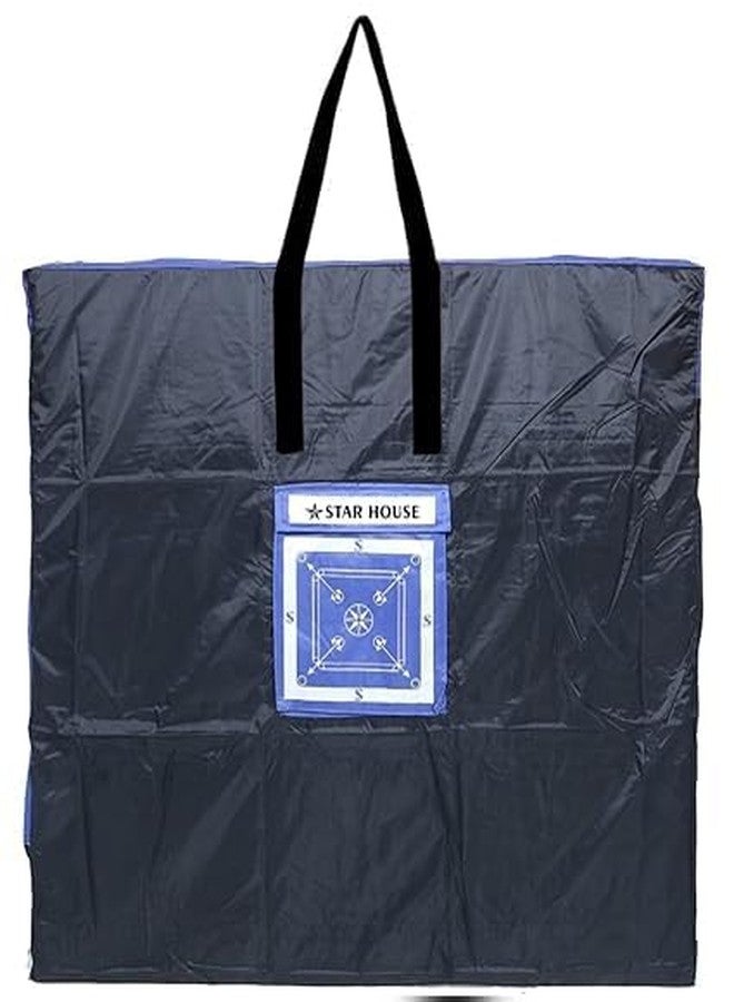 Star House Carrom Board Cover, Heavy-Duty Storage Bag black carrom cover38 - Image 1