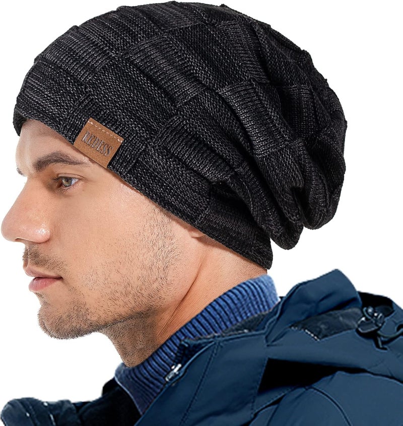 REDESS Beanie Hat for Men and Women Winter Warm Hats Knit Slouchy Thick Skull Cap - Image 5