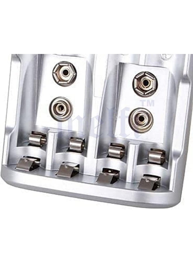 melfi 4 Slots Universal Rechargeable Charger For Aa Aaa Nicd 9V Ni-Mh Batteries  - Image 2