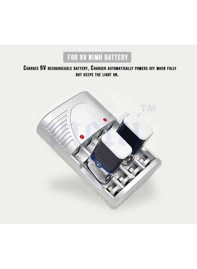 melfi 4 Slots Universal Rechargeable Charger For Aa Aaa Nicd 9V Ni-Mh Batteries  - Image 5
