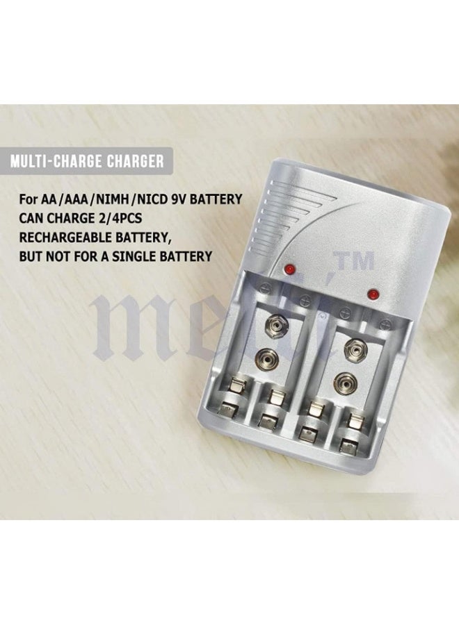 melfi 4 Slots Universal Rechargeable Charger For Aa Aaa Nicd 9V Ni-Mh Batteries  - Image 4