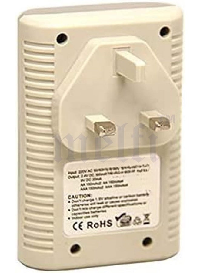 melfi 4 Slots Universal Rechargeable Charger For Aa Aaa Nicd 9V Ni-Mh Batteries  - Image 3