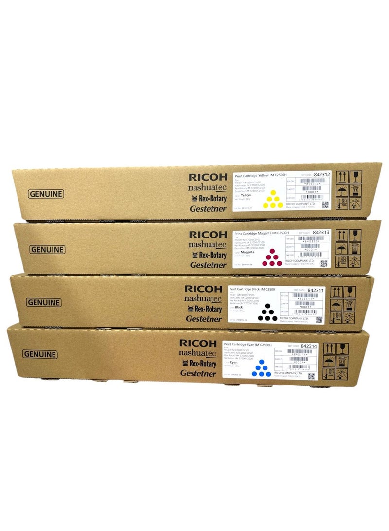 RICOH Toner IMC2500 BCYM Full Set High Pages yield / IMC2500/IMC2000 - Image 1