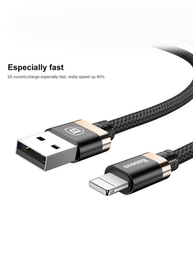 بيسوس كابل USB من سلسلة غولدن بيلت أسود/ذهبي - Image 5