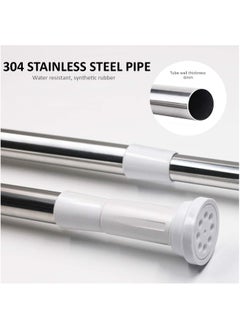 Shower Curtain Rod Adjustable 90-160cm Extendable Length Telescopic Tension Bar Stainless Steel No Drill Type for Bathroom Shower Bathtub Cabinets Balcony (90cm to 160cm) - pzsku/Z007F36A3B91A1517B601Z/45/_/1680943138/adb50a09-03f6-40bd-818c-d5ec490713bd