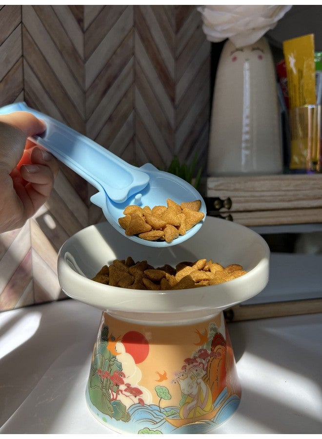 Cat Treat Dispenser for Puree and Bisque Bar Feeding Spoon, Squeezer for Cat Bar Treats (Blue) - Image 3