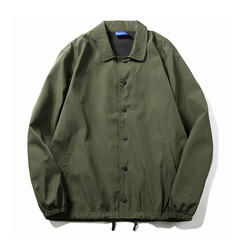 Coach jacket wholesale men's and women's custom sports jacket diy printing picture Hip Hop couple wear LOGO class clothes - Image 5