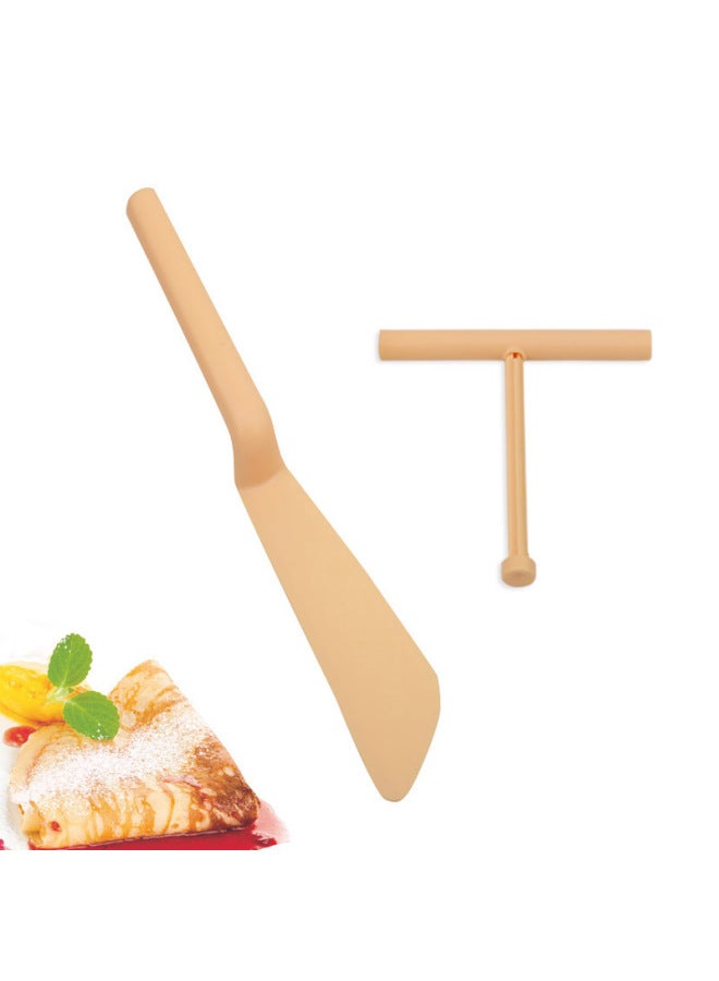 Pancake Fruit Rake Fried Egg Cake Paste Pancake Scraper Kitchen Pasta Baking Tool Cooking Shovel-Color:Pancake Maker * No. 365 * - Image 3