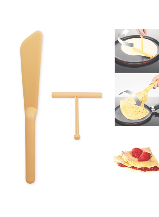 Pancake Fruit Rake Fried Egg Cake Paste Pancake Scraper Kitchen Pasta Baking Tool Cooking Shovel-Color:Pancake Maker * No. 365 * - Image 2