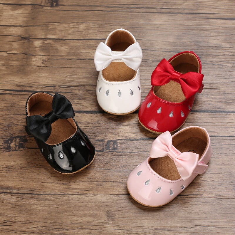Baby Shoes Spring Breathable 0-1 Year Old Female Baby Shoes Hook And Loop Soft Rubber Soles Toddler Shoes A Generation Of Hair - Image 2