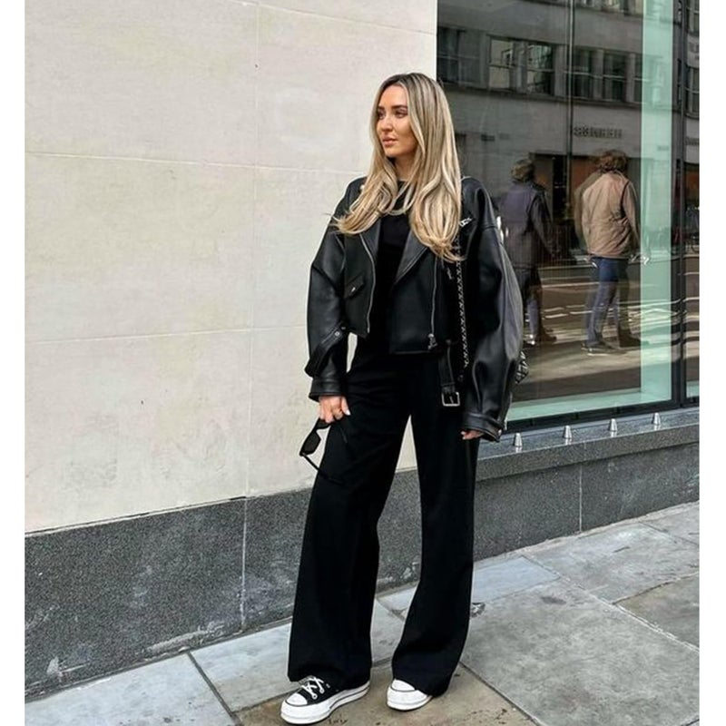 NEW YOUNG 3 Pack Women's Wide Leg Pants with Pockets High Waist Loose Sweatpants Casual Lounge Yoga Workout Palazzo - Image 2