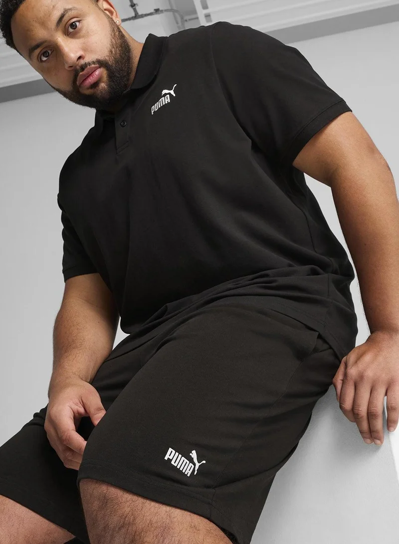 PUMA puma black 10" Essential Logo Shorts for Men | Best Price UAE