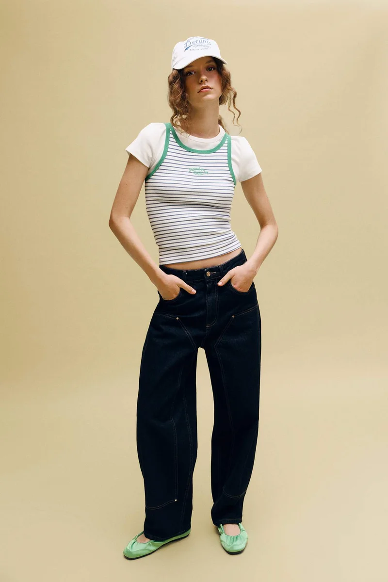 DeFacto Slim Fit Camisole Halter Collar Tank Top