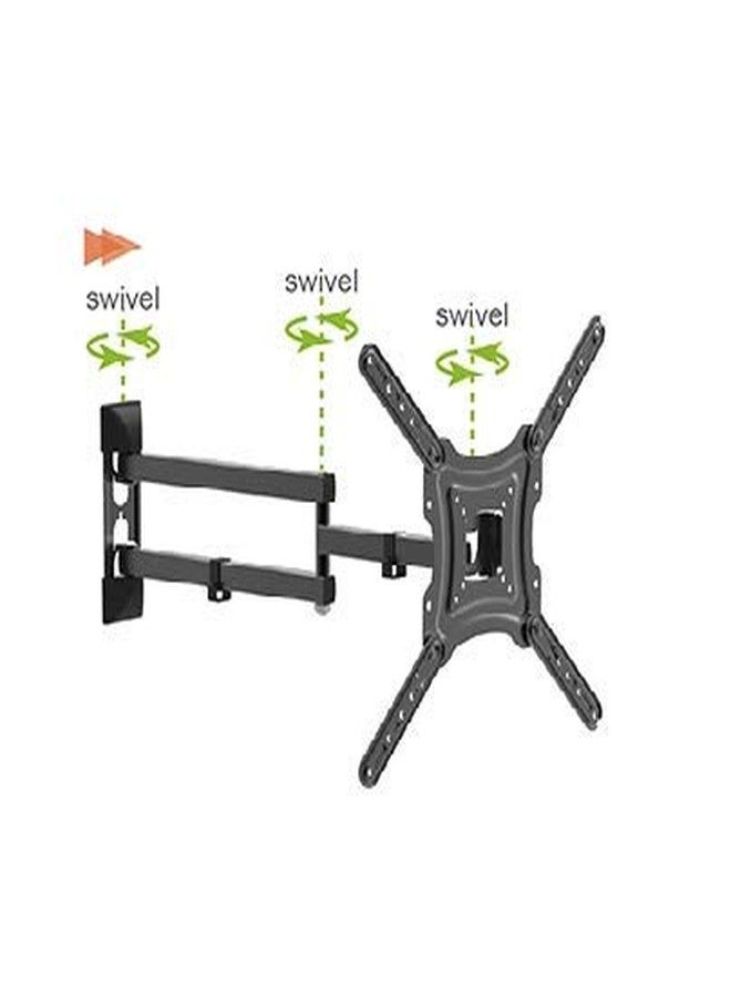 Mount Plus MP-L28-400 Long Arm Full Motion TV Wall Bracket with 28 inch Extension Articulating Arm | Fits Screen Sizes 23 to 55 Inch | VESA 400x400mm Compatible (28" Extension 19" to 55" TV) - Image 4