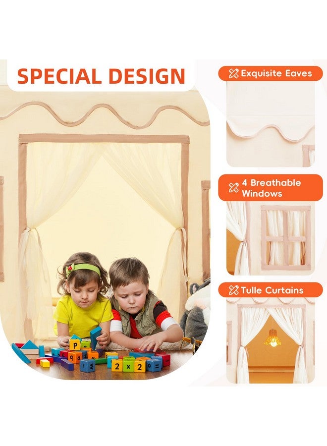 Rongfa Playhouse Play Tent For Kidsportable With Padded Mat Star Lights Carry Bag Kids Play Tent Indoor & Outdoor Washable Kids Play House For Toddler - Image 3