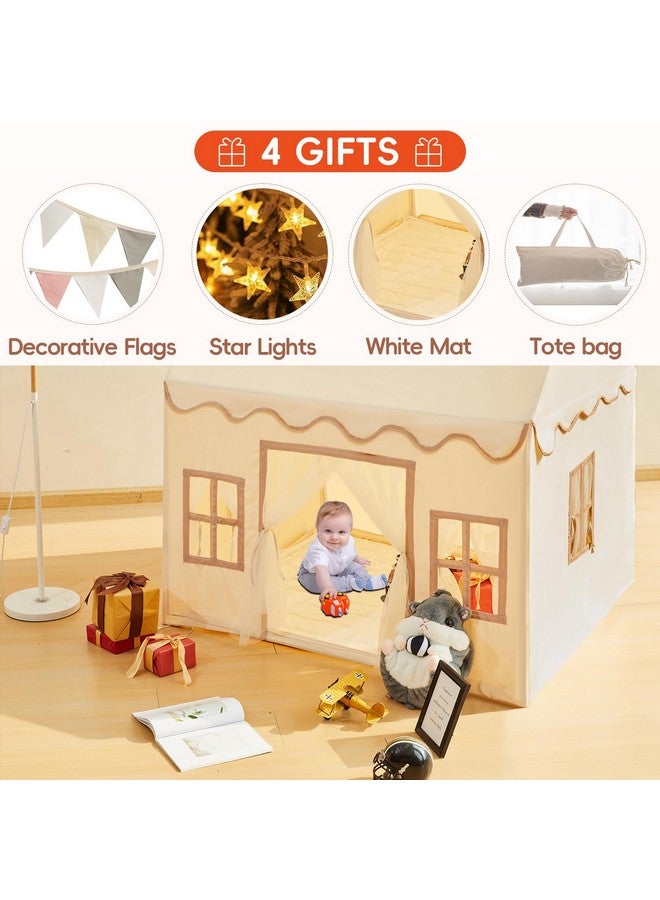 Rongfa Playhouse Play Tent For Kidsportable With Padded Mat Star Lights Carry Bag Kids Play Tent Indoor & Outdoor Washable Kids Play House For Toddler - Image 2
