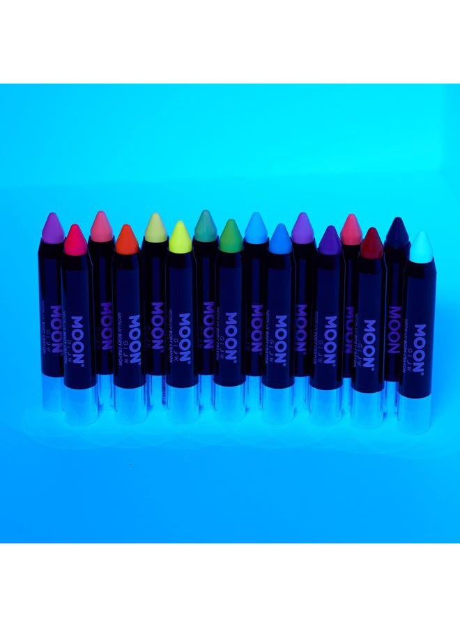 Moon Glow Neon UV Paint Stick Body Crayon for the Face & Body – Black - Image 5