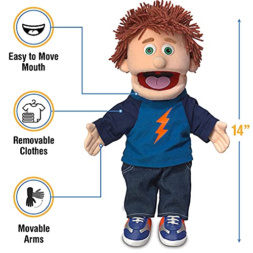 سيلي بابتس 14 "" Tommy Peach Boy Hand Puppet - Image 3