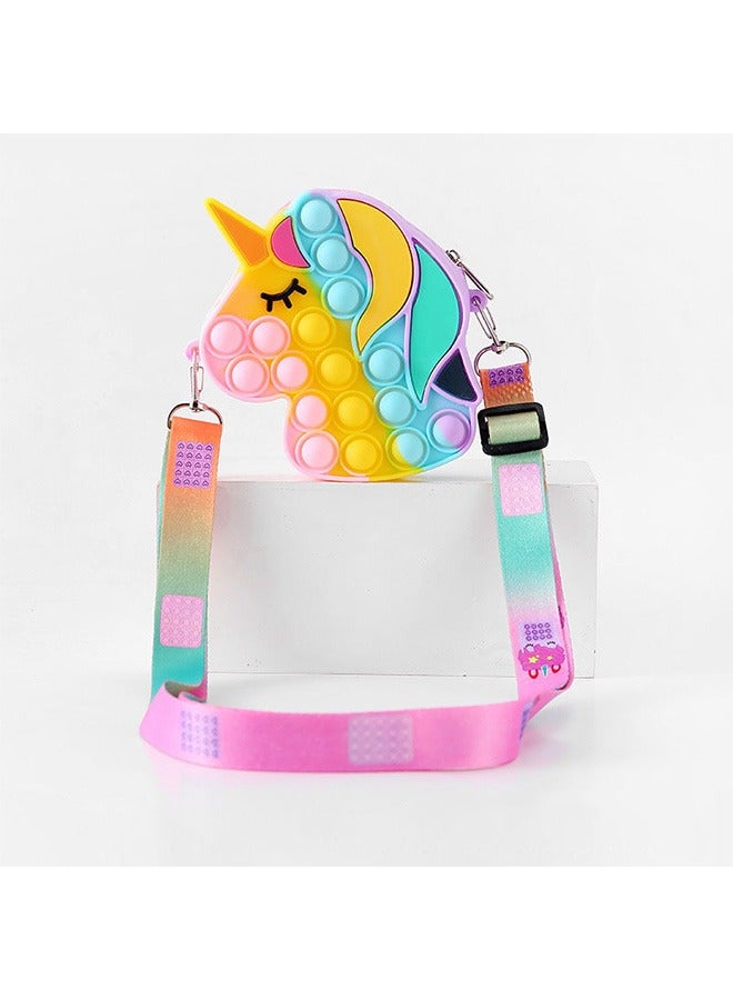Pop Bag it, Fidget Bag, Pop Purse for Girl and Women Pop Bag, Anti Stress Silicone Poppet Bag Fidget Shoulder Bag, Best Gifts