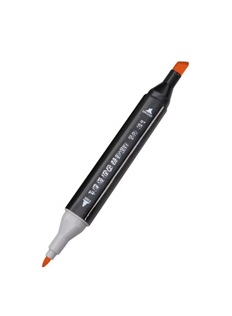 Huitich 120pcs Dual Tip Markers Set – Stylish Black Body & Cloth Bag - Image 4