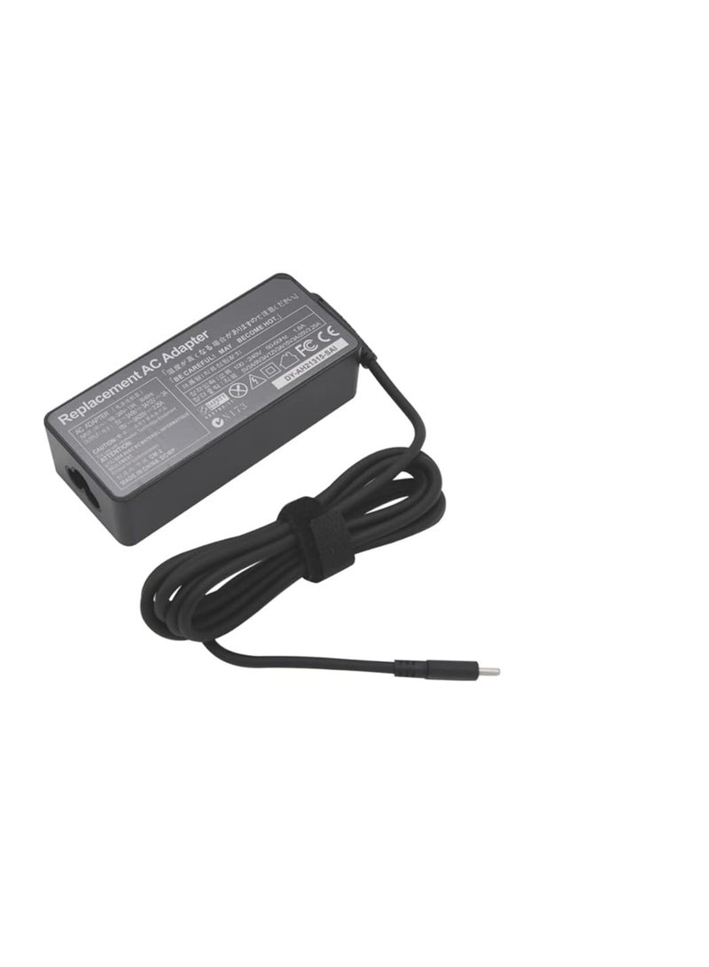 Terabyte ThinkPad Laptop Charger 65W USB Type-C AC Power Adapter for X1 Carbon 2017 2018,T580 E580 X280 E485 A485 T480S,Yoga 920 720 730 L380,New S1 S2 2018, L480 L580,ADLX65YDC2A Black - Image 3