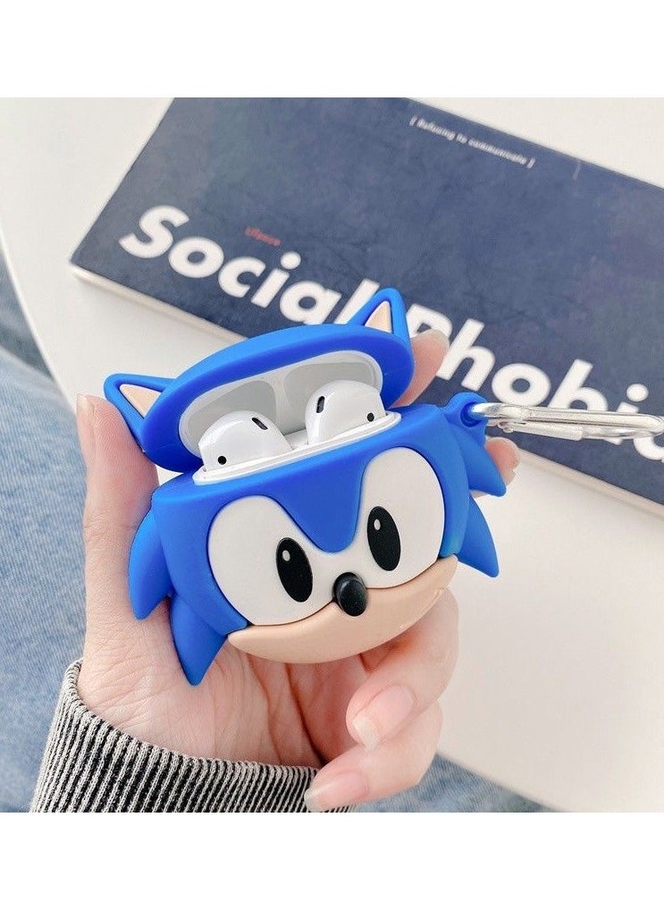 Generic For Bluetooth Headset Air Pods Pro 2 Generation Protective Case - Sonic The Hedgehog Protective Case - Silicone Drop Resistant Waterproof Case  - Image 2