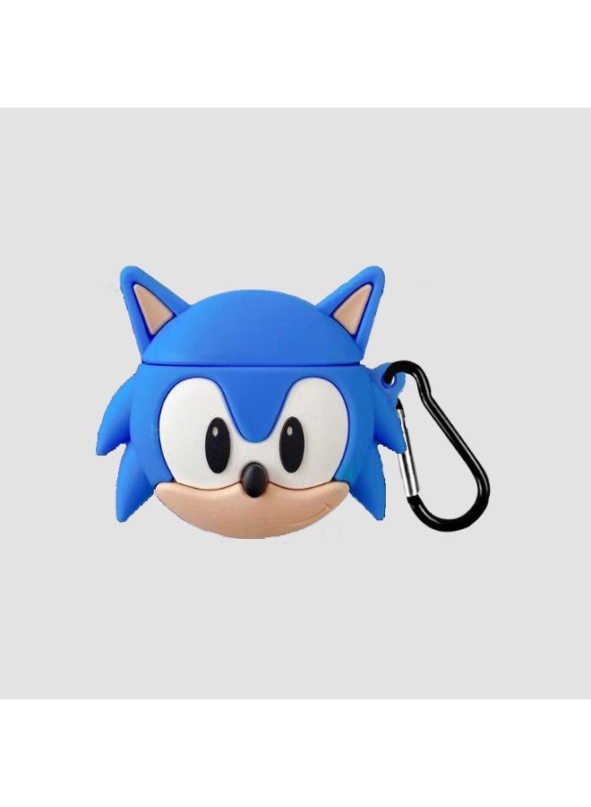 SONIC For Bluetooth Headset Air Pods Pro 2 Generation Protective Case - Sonic The Hedgehog Protective Case - Silicone Drop Resistant Waterproof Case