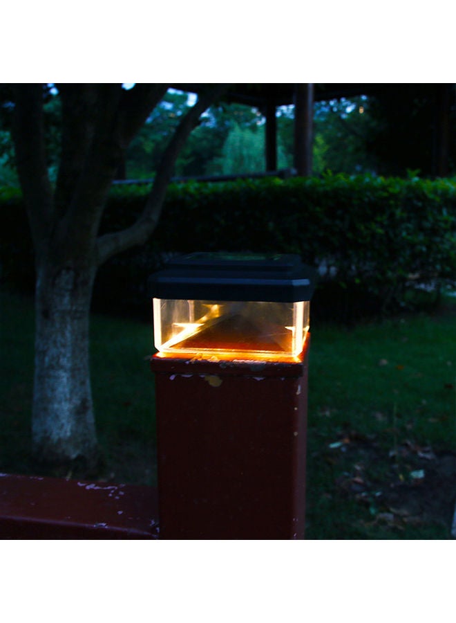 Generic Solar Powered Post Cap Light Black/Clear - Image 3