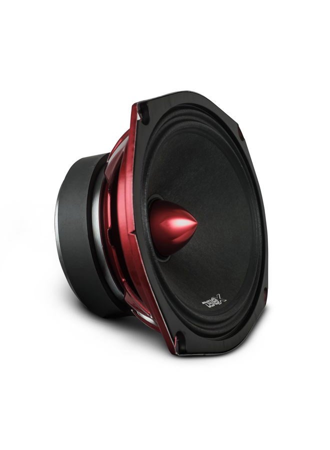 DS18 PRO-X694 BM Loudspeaker - 6x9, Midrange, Red Aluminum Bullet, 400W Max, 200W RMS, 4 Ohms - Premium Quality Audio Door Speakers for Car,Truck and Motorcycle Stereo Sound System (1 Speaker) - Image 1