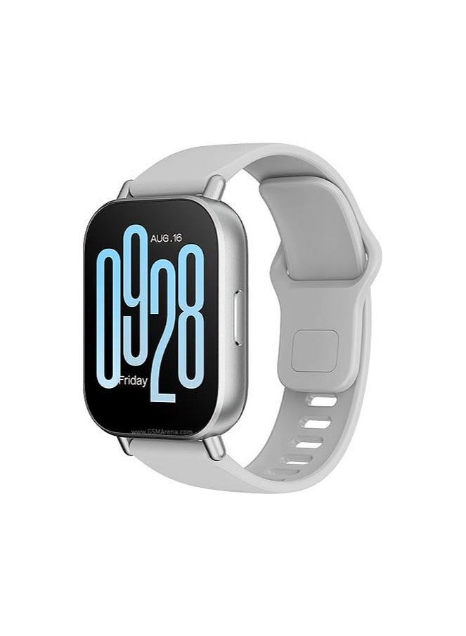 ريبنيو ساعة ذكية Redmi Watch 5  شاشة LCD مقاس 2.0 بوصة عمر بطارية طويل مكالمات عبر البلوتوث تقليل الضوضاء تتبع الصحة مقاومة للماء 5ATM عمر البطارية 18 يومًا اصدار حديث(أبيض) - Image 1