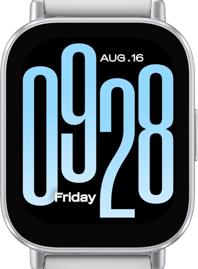 ريبنيو ساعة ذكية Redmi Watch 5  شاشة LCD مقاس 2.0 بوصة عمر بطارية طويل مكالمات عبر البلوتوث تقليل الضوضاء تتبع الصحة مقاومة للماء 5ATM عمر البطارية 18 يومًا اصدار حديث(أبيض) - Image 2