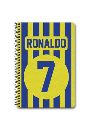 Stylizedd Designer A5 Spiral Notebook Memo Notepad Journal -  Football Player Name - Ronaldo Jersey no 7 Design C - pzsku/Z008041BD9182460EEBA8Z/45/_/1692183454/05fb61f8-834a-4ce4-85be-a7a1c9b4d9ab