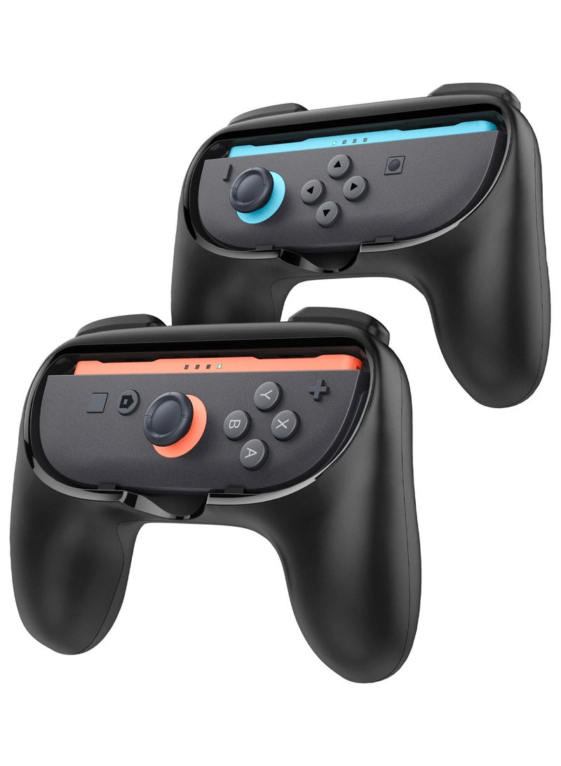Spigen قبضة JoyCon لجهاز نينتندو سويتش 2 (2025) غطاء وحدة التحكم NS100 Joy Cons [عبوة 2] تحويل Joy-Con إلى وحدة تحكم بحجم كامل - Image 1