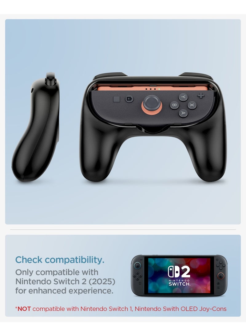 Spigen قبضة JoyCon لجهاز نينتندو سويتش 2 (2025) غطاء وحدة التحكم NS100 Joy Cons [عبوة 2] تحويل Joy-Con إلى وحدة تحكم بحجم كامل - Image 3