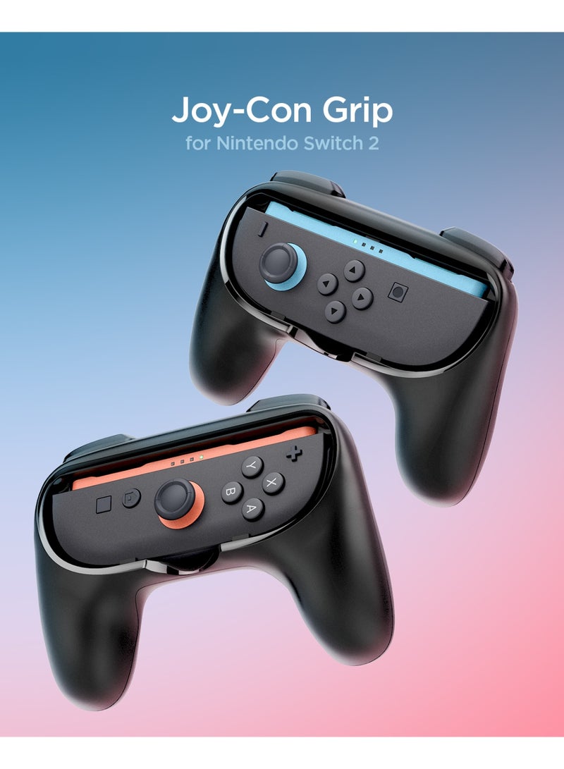 Spigen قبضة JoyCon لجهاز نينتندو سويتش 2 (2025) غطاء وحدة التحكم NS100 Joy Cons [عبوة 2] تحويل Joy-Con إلى وحدة تحكم بحجم كامل - Image 2