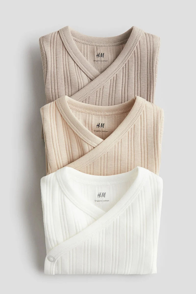 اتش اند ام 3-Pack Wrapover Bodysuits