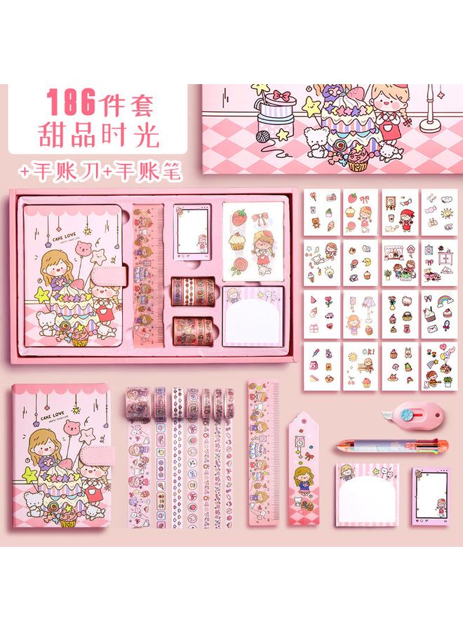 Bluejw 186 Pieces Of Hand-account Stickers This Book Suit Hand-account Books, Full Set Of Tools, Materials, Stickers, Books For Hand-account Materials - Image 1