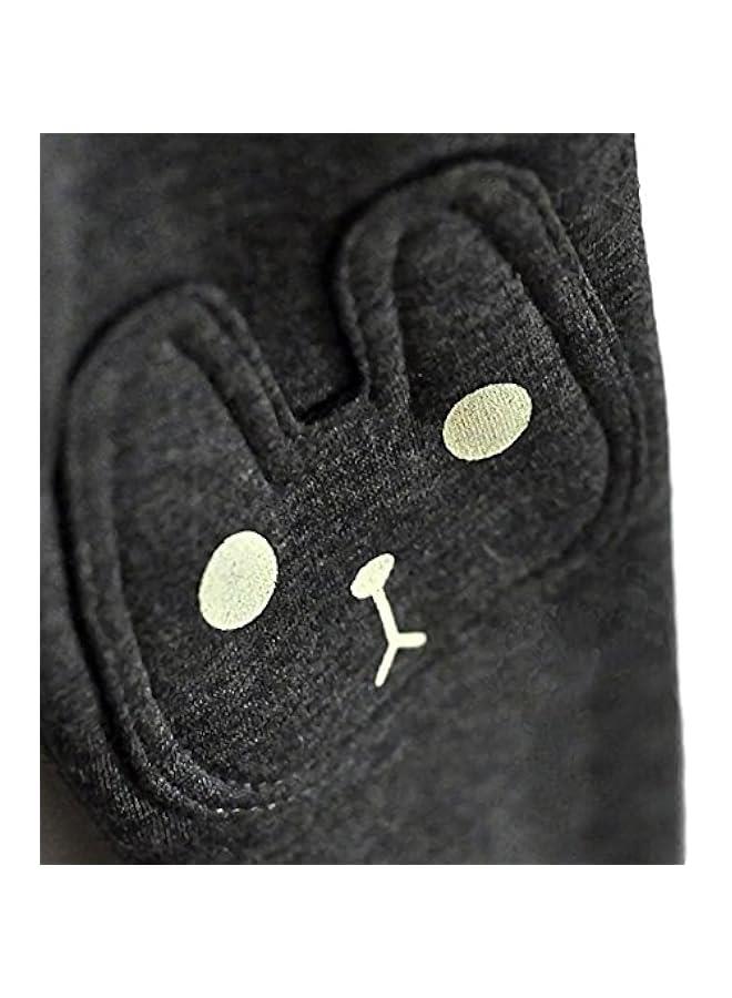 Kids Girls Winter Leggings Bunny Printed Thick Warm Fleece Pants for 2-7 Years  - Image 4