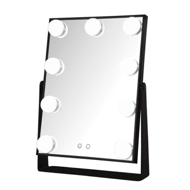 JERDON Lighted Vanity Makeup Mirror with Large Dimmable Bulbs and 3Color Lighting  Model JHW100B