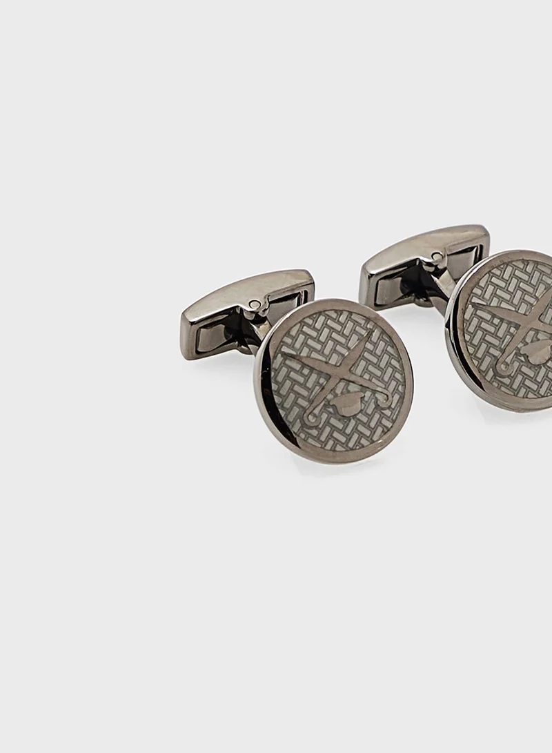 Hackett Brolly Bowler Logo Cufflinks
