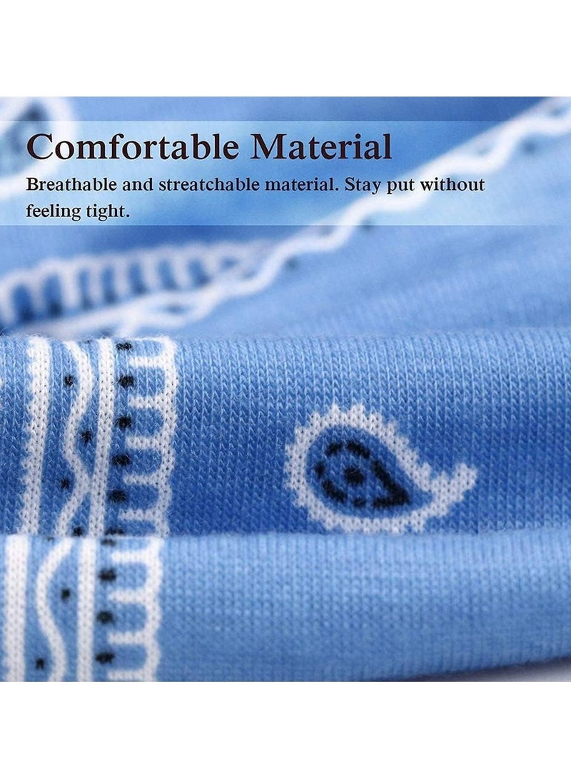 إسكدنيا 6 قطعة من القبعات المرنة مع الشارة المقوى بالنسيج الباندانا والأذنان مثل الأرنب والحدائق النسائية والفتيات - Image 5