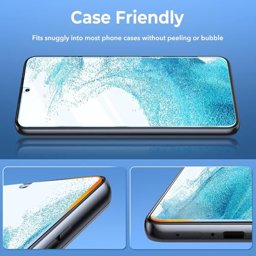 Mobilebies® 2+1 Pack for Samsung S24 Ultra Screen Protector Set, 2 Tempered-Glass Screen Protectors and 1 Set of Camera Lens Protectors Edge to Edge Coverage With Easy to installation kit - Image 2