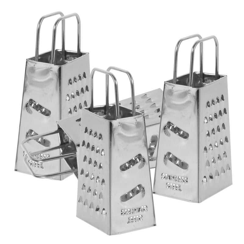 4Pcs Stainless Steel Cheese Grater Multi Function Zester With Dual Line Blades - Image 2