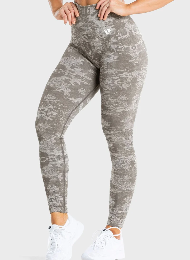 Womens Best Camo Seamless Tights