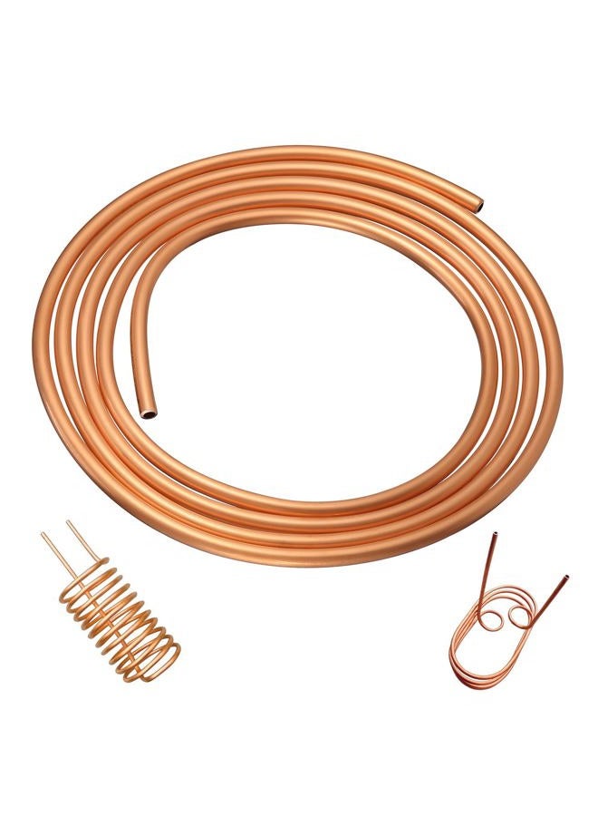 KWOKWEI 99.9% Copper Tube, 15/64" OD x 3/16" ID x 5 Ft Pure Copper Tubing, T2 Copper Refrigeration Tubing Tube Wall: 0.024", Seamless Hollow Copper Round Tube for Refrigerator, Air conditioners, DIY proje - Image 1