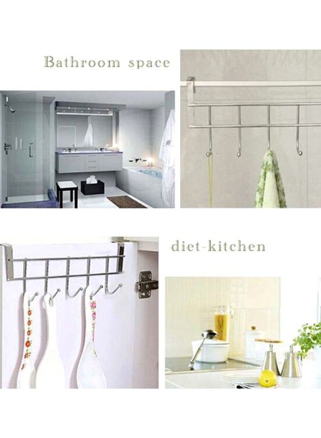 Door Hanging Storage Hook Silver - Image 2