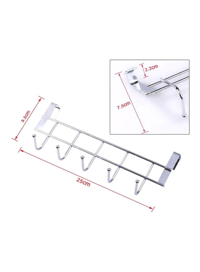 Door Hanging Storage Hook Silver - Image 5