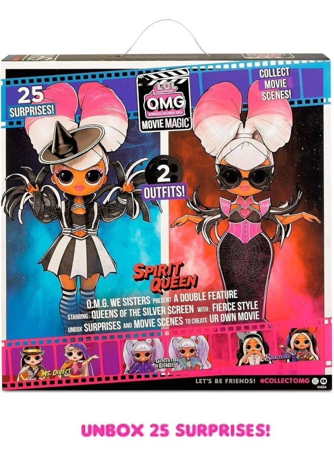 MGA Entertainment - L.O.L. Surprise! Omg Movie Magic Spirit Queen Fashion Doll With 25 Surprises & Set/Theatre Set Playset Series 1 - Image 1