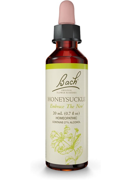 Bach Bach Original Flower Remedies, Honeysuckle - Embrace The Now - Natural Homeopathic Flower Essence for Emotional Balance - Vegan, Gluten Free, Sugar Free - 20mL Dropper 