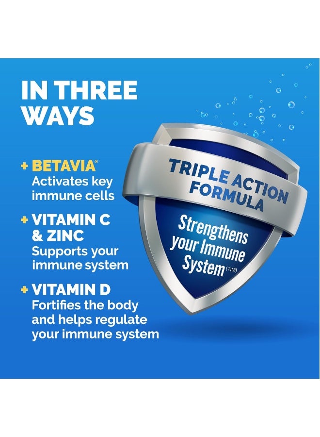 Emergen-C Immune+ Vitamin C 1000mg (18 Count, Elderberry) Dietary Supplement Fizzy Drink Mix Powder Packets - Image 4